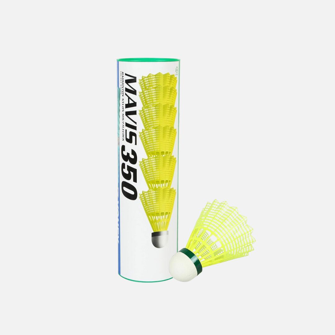 Yonex Mavis 350 Green Cap Nylon Shuttlecock (Yellow)
