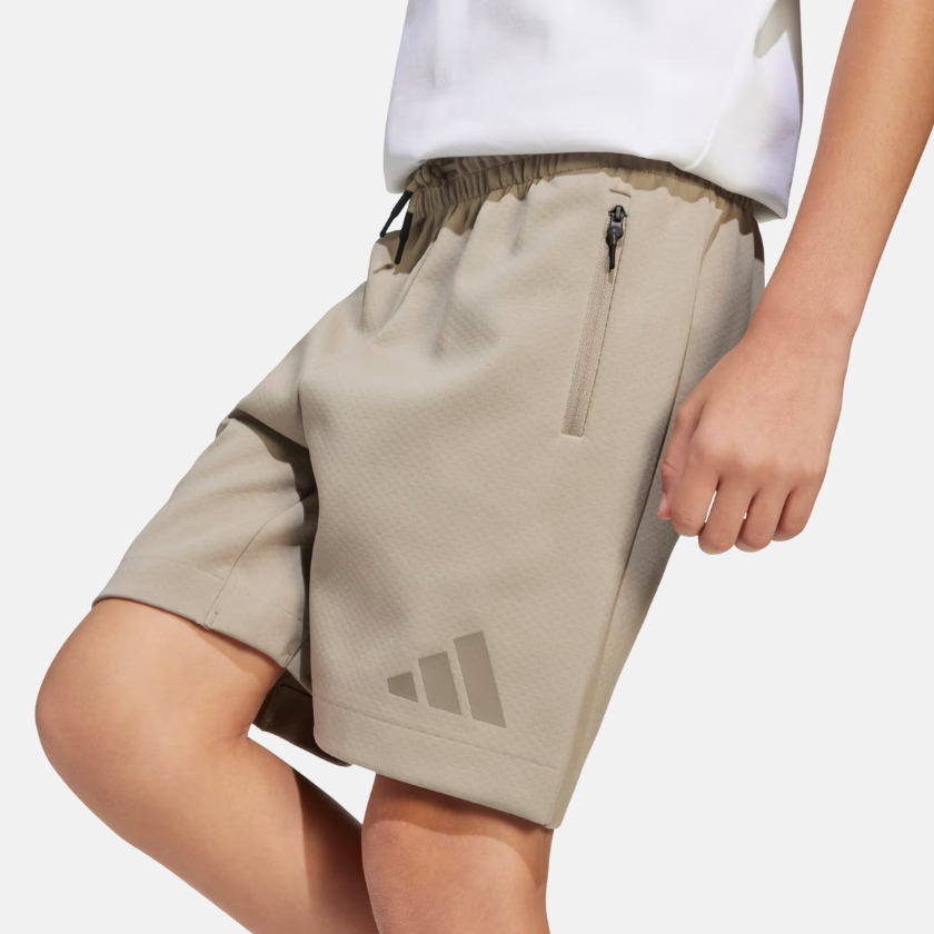 Adidas Z.N.E. Shorts Kids – Putty Beige / Simple Brown