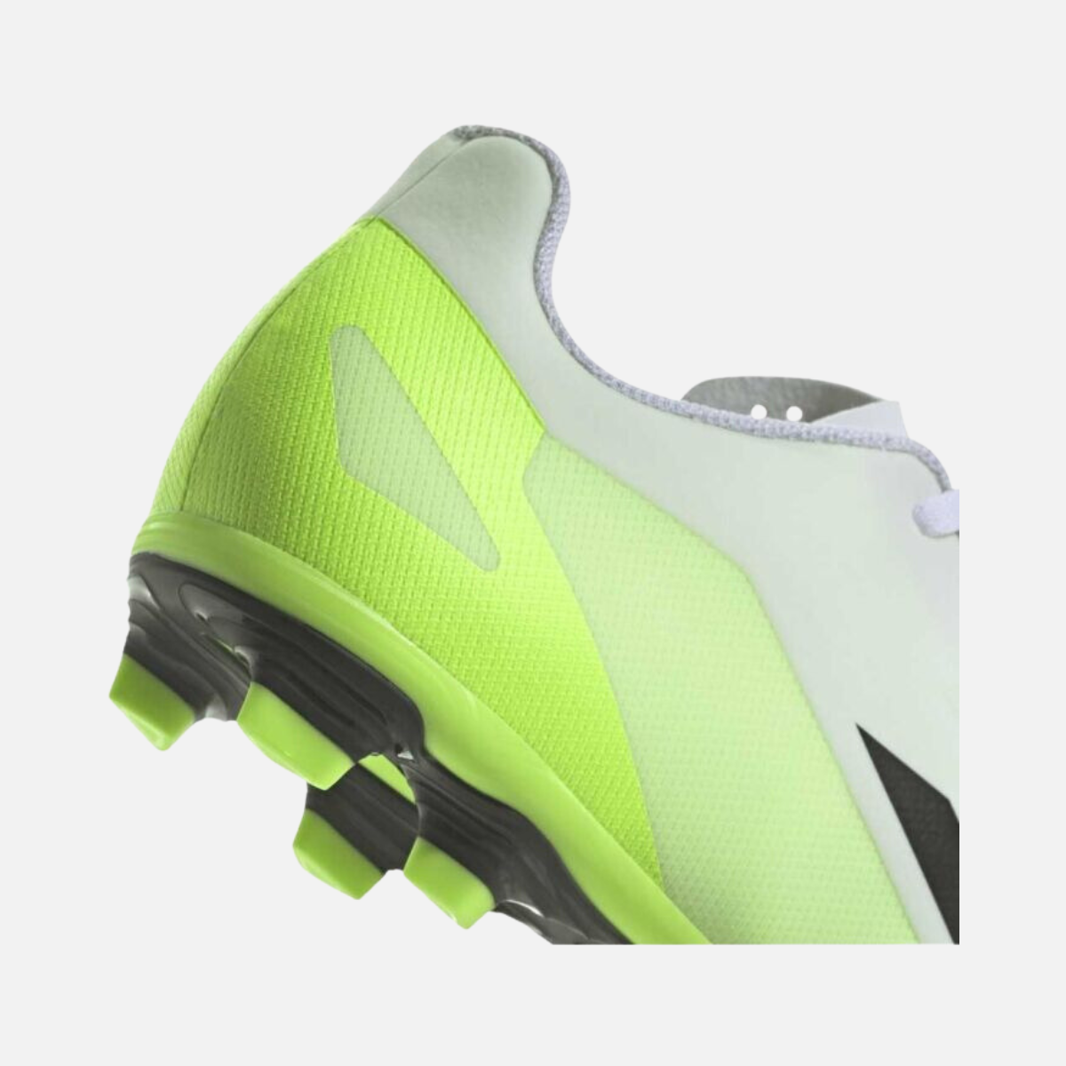 Adidas X CRAZYFAST.4 FXG Unisex Football Shoes -White/Core Black/Lucid Lemon