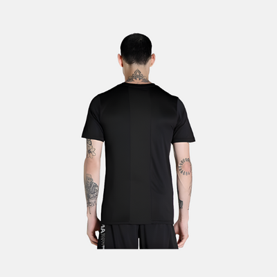 Puma Solid Round Neck Polyester Men's T-shirt -Black