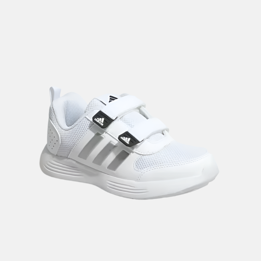 Adidas Adicaz 2.0 Kids Unisex Shoes -Cloud White/Silver Metallic/Core Black