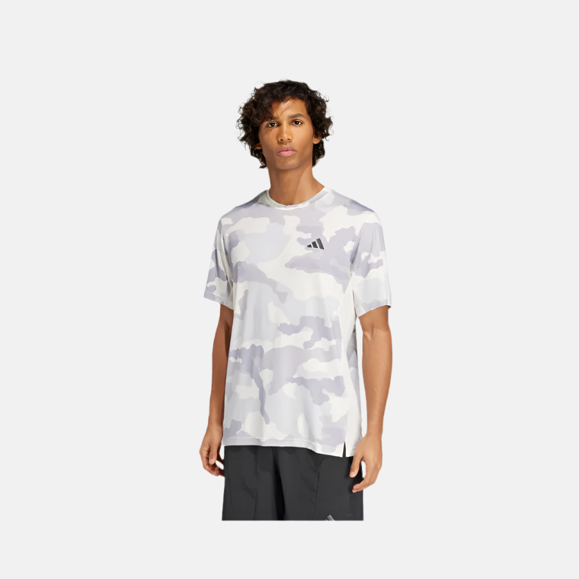 Adidas Train Essentials Camo Men's Training T-shirt -Chalk White