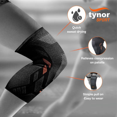 Tynor High Performance Knee Cap Air Pro -Orange