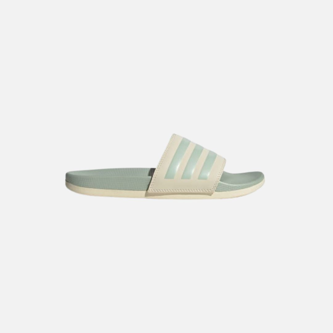 Adilette Comfort Slides Wonder White / Linen Green Met. / Linen Green Met.