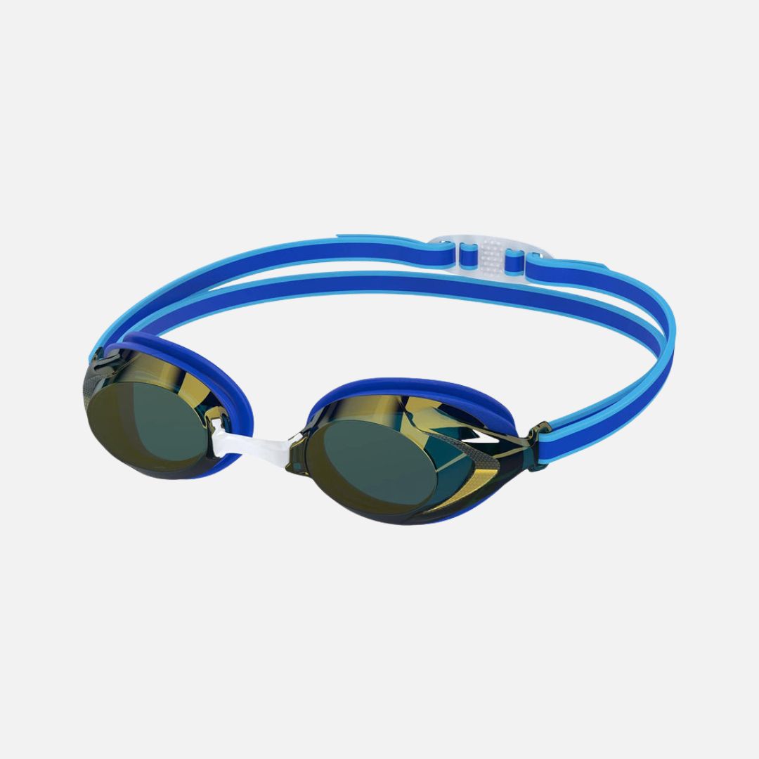Speedo Unisex Kids Vanquisher 3.0 Mirror Lens Swim Goggles (Age Range - 6-14 Years) - Blue