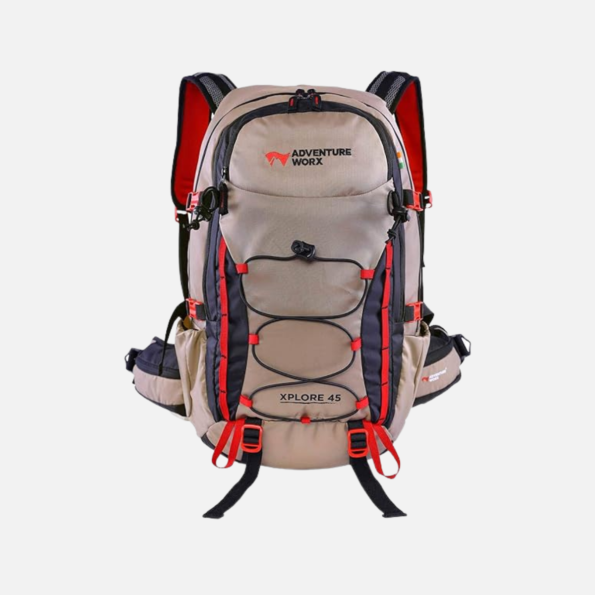 Adventure Worx Xplore 45 L Camping Backpack - Oak/Grey