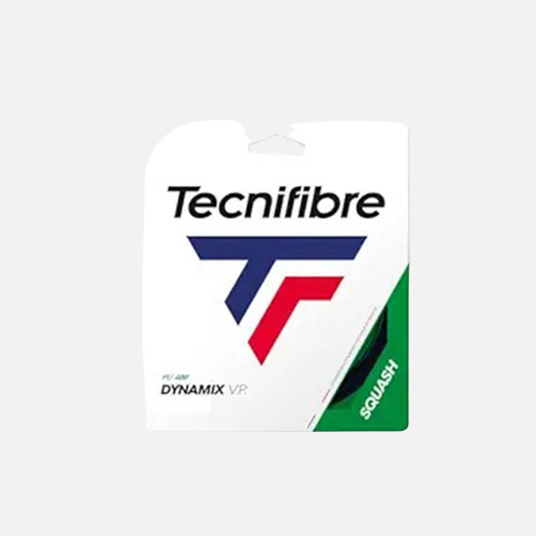 Tecnifibre Dynamix VP 17L Squash String Set - Black | 1.20mm Gauge | 9.70m for Power & Precision