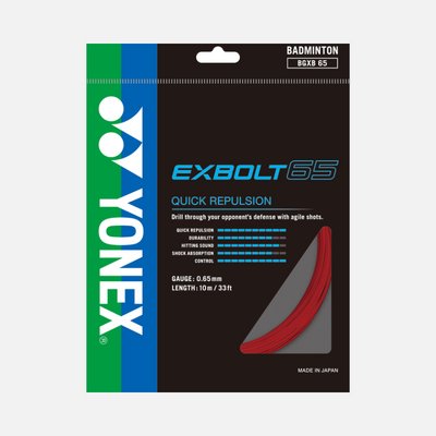 Yonex Ex Bolt 65 Badminton String -Yellow/Black