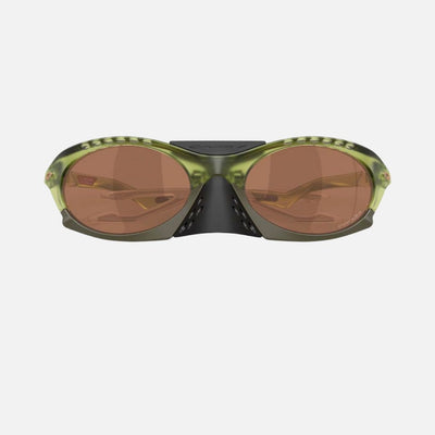 Oakley Plantaris Sunglasses Matte Transparent Fern/Prizm Tungsten Lenses