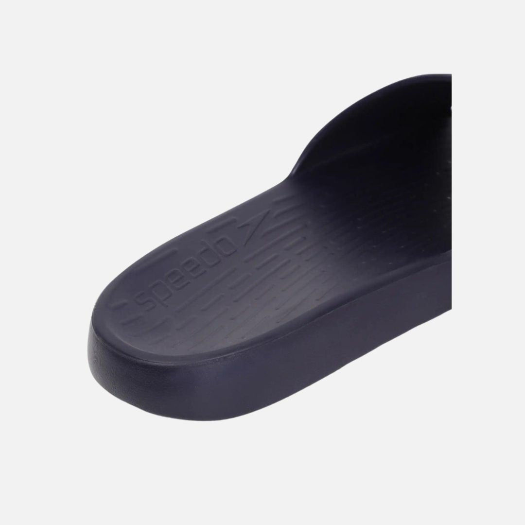 Speedo Men's Single Colour Slides - True Navy & Blue Flame