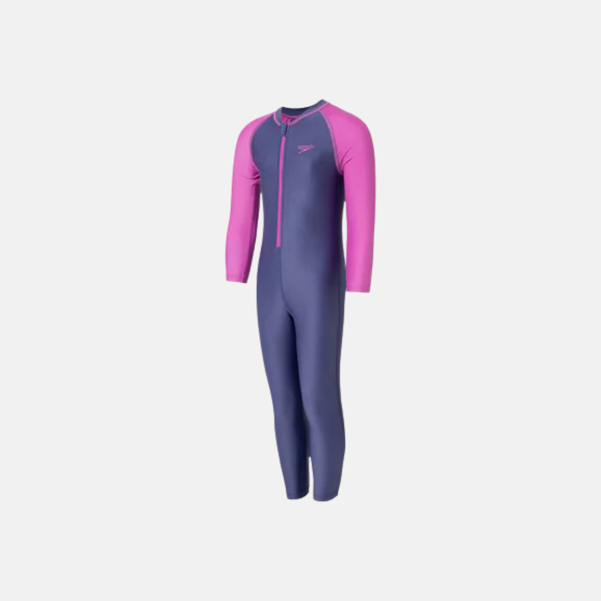 Speedo Girls Endura Brite Color Block All-in-One Full Body Suit – Hapuna Blue & Neon Violet