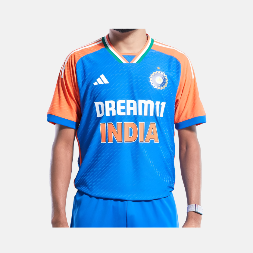 India Cricket T20 International Jersey 2024 -Dark Blue/True Orange