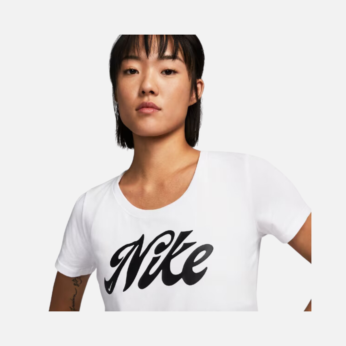 Nike Dry Fit Women's Short Sleeve T-shirt -White