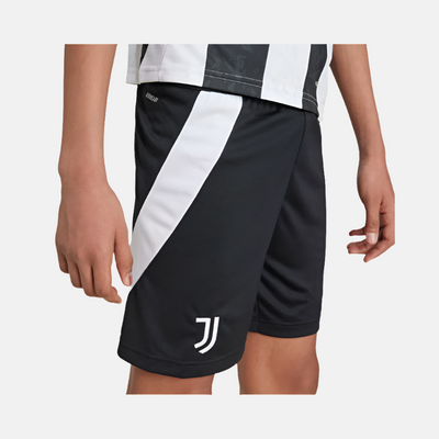 Adidas Juventus 24/25 Home Kids Unisex Football Shorts (7-16Years) -Black/White