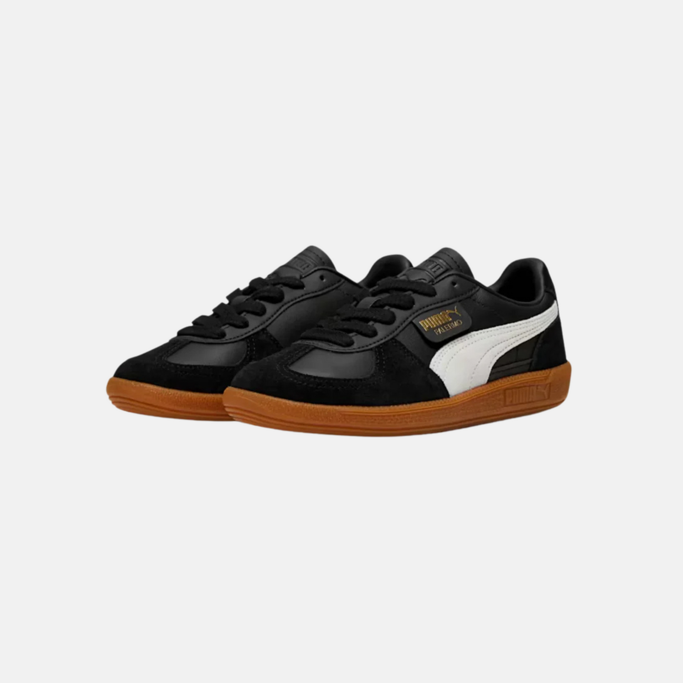 Puma Palermo LTH Unisex Sneakers — Black / Feather Gray / Gum