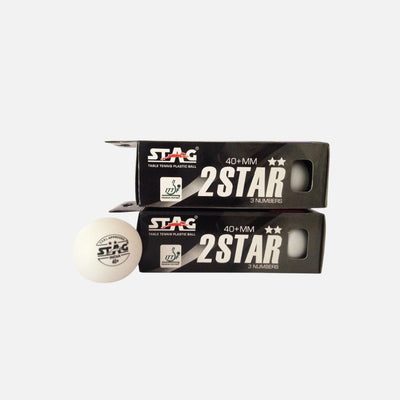 Stag 2 Star White Table Tennis (T.T) Balls