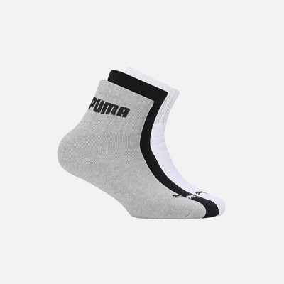Puma Cotton Unisex-Adult Sport Quarter 3P Quarter Length Socks