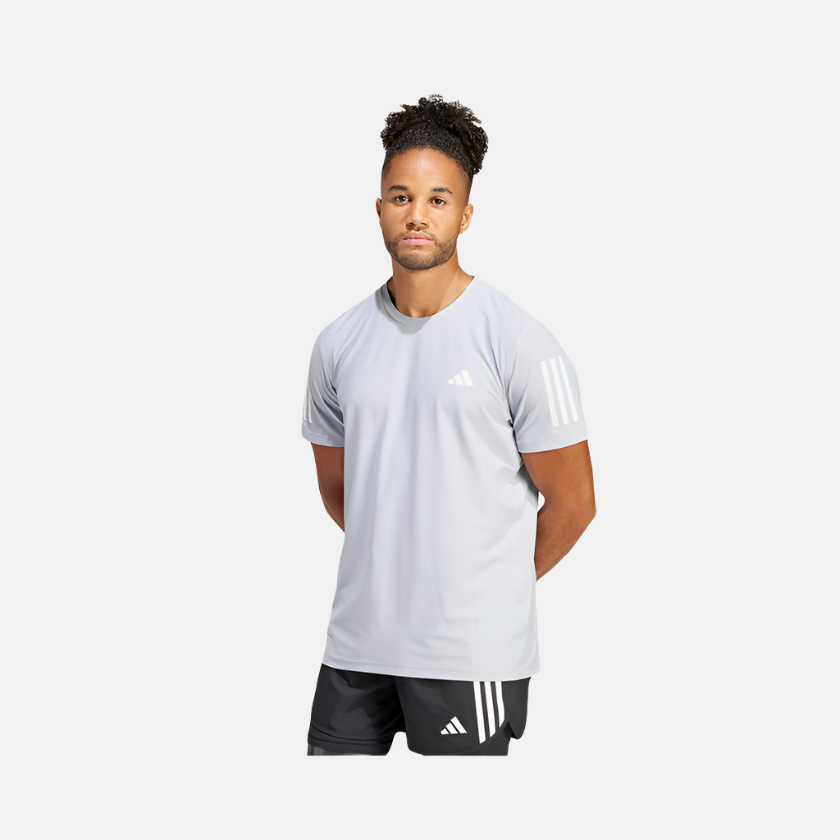Adidas Own The Run Men Running T-Shirt -Halo Silver