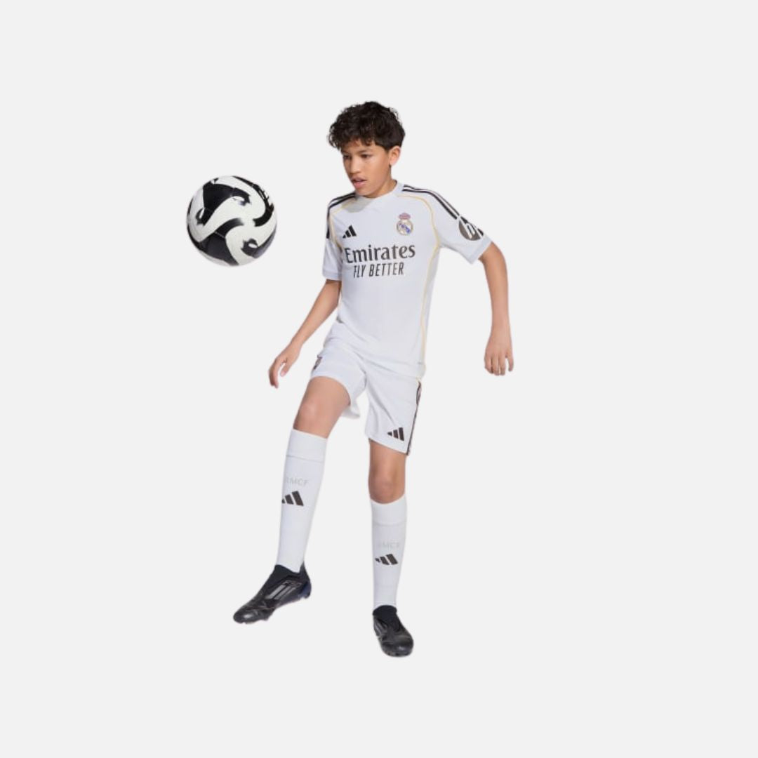Adidas Real Madrid 25/26 Home Shorts Kids white