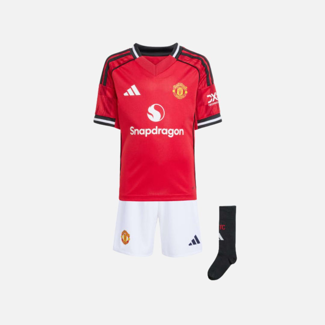 Adidas Manchester United 25/26 Home Mini Kit Kids Mufc Red