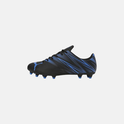 PUMA Men’s ATTACANTO FG/AG Football Shoe – Black-Bluemazing
