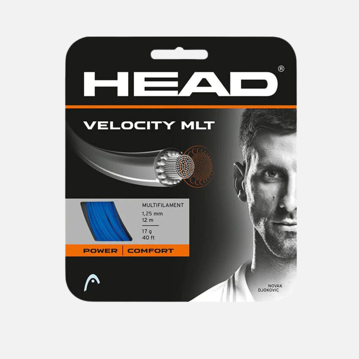 Head Velocity MLT Tennis String -Blue