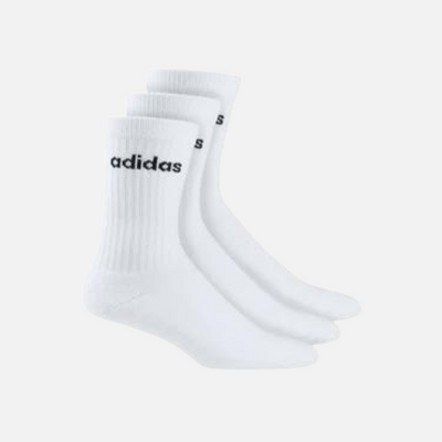 Adidas Half-Cushioned Crew Socks 3Pairs -White/Black