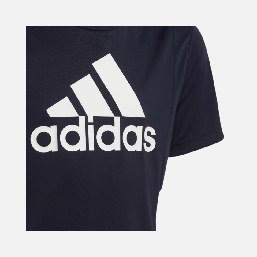 Adidas Design to Move Kids Boys T-shirt -Legend Ink/Vivid Red / White