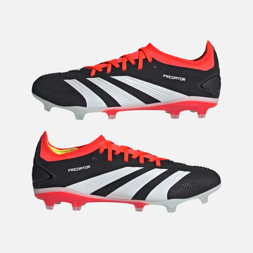Adidas Predator 24 Pro Firm Football Ground Shoes - Core Black/Cloud White/Solar Red