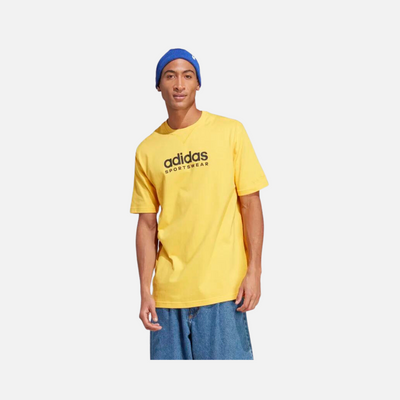 Adidas All SZN Graphic Men Sportswear T-Shirt -Bold Gold