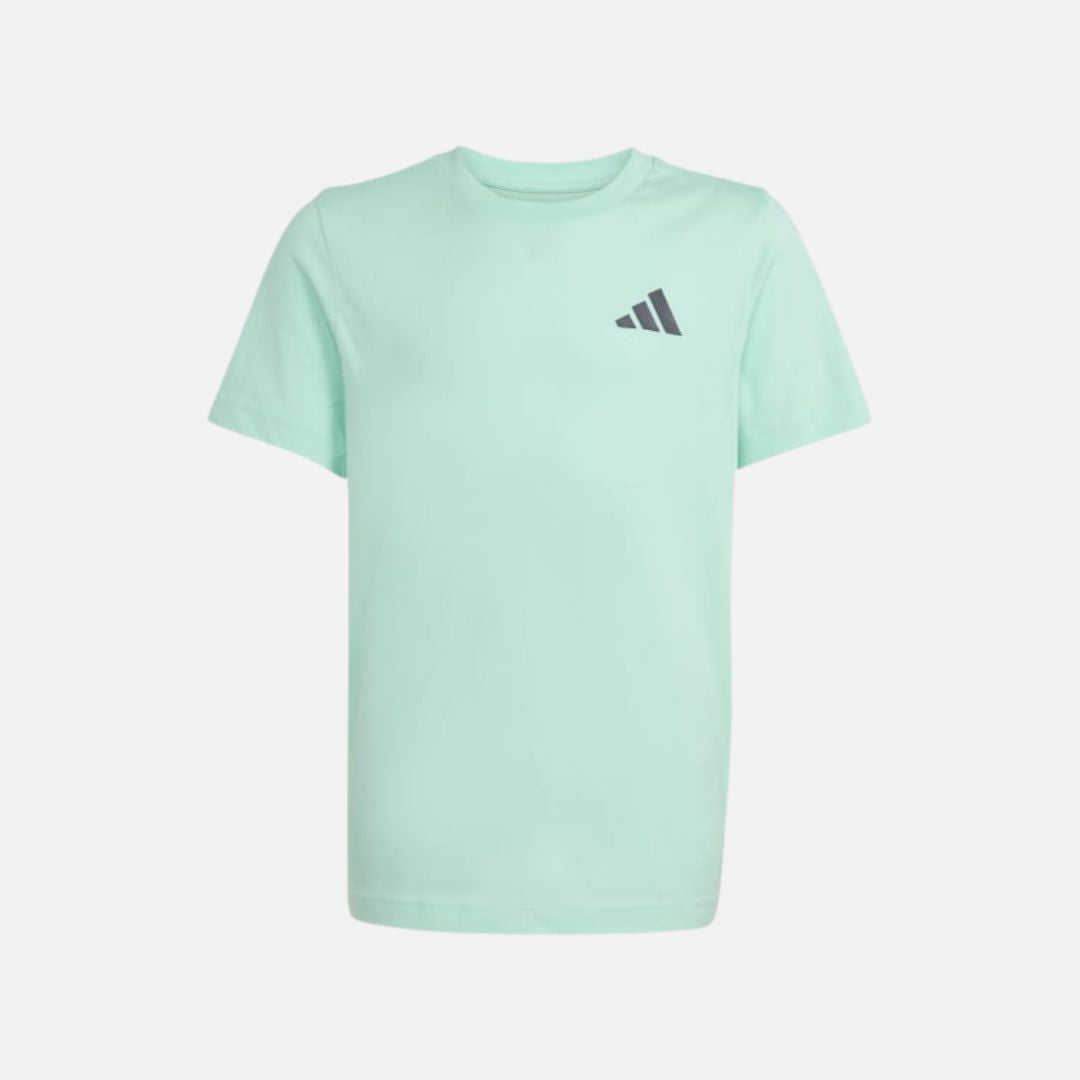 ADIDAS KIDS MERCEDES - AMG PETRONAS FORMULA ONE TEAM PREMIUM WOVEN GRAPHIC TEE