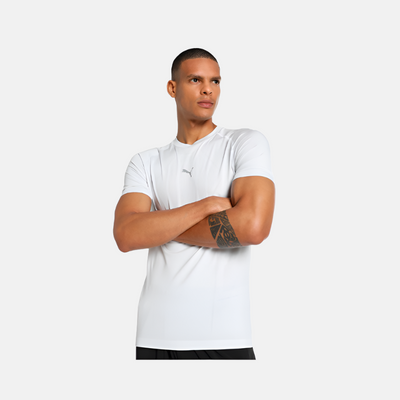 Puma x one8 Men's Seamless Training T-shirt -White-Silver Mist