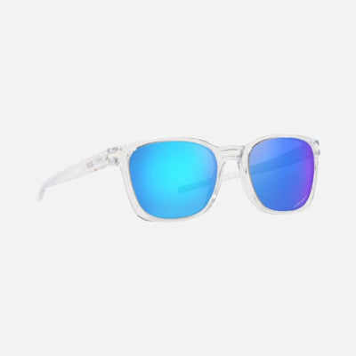Oakley Ojector Sunglasses Polished Clear/Prizm Sapphire Lenses