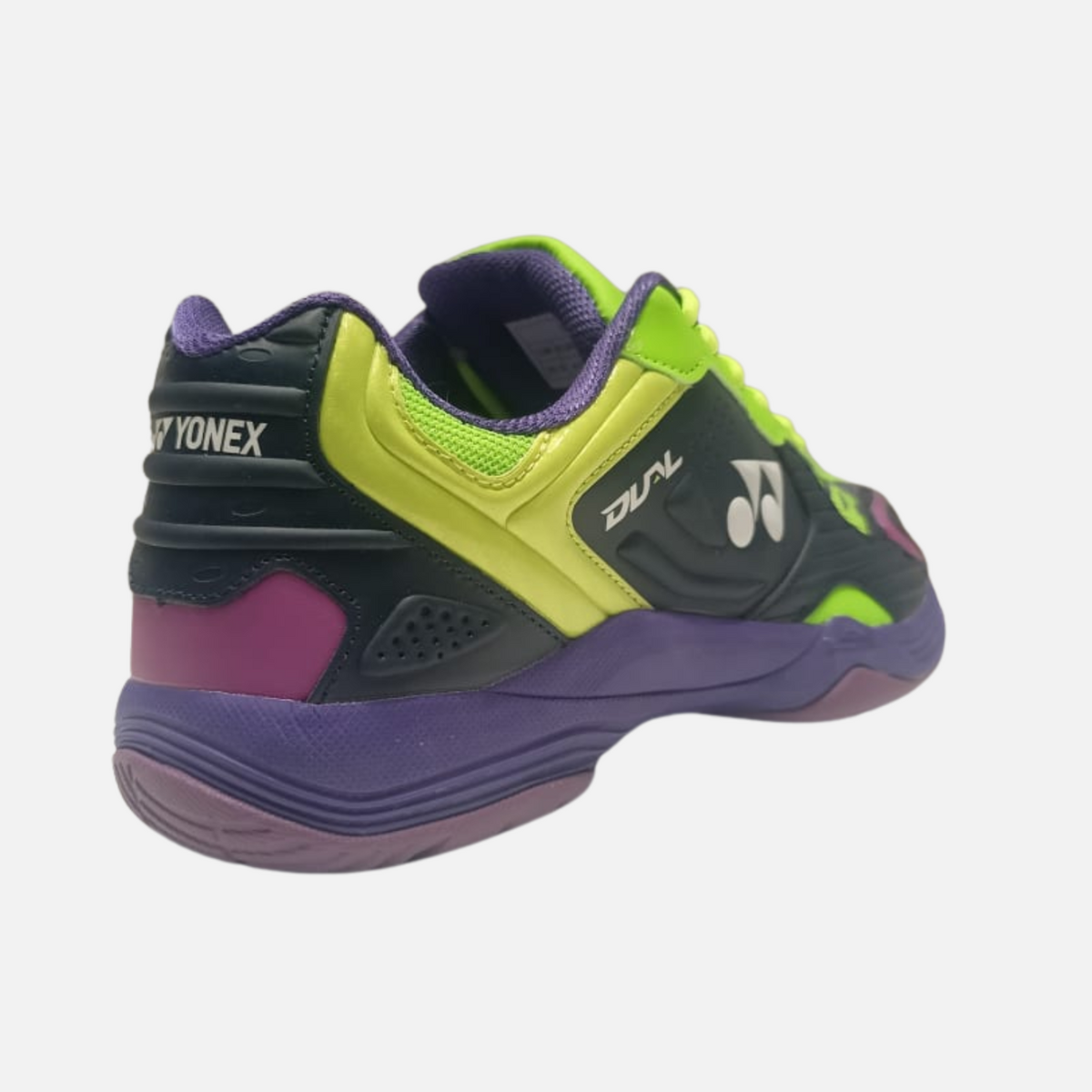 Yonex Mens Dual Badminton Shoes -Maritime blue/Neon Line/Electric Purple