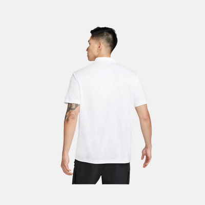 NikeCourt Dri-FIT Men's Tennis Polo T-shirt -White/Black