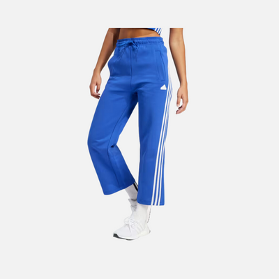Adidas Future Icons 3 Stripes Open Hem Women's Pant -Semi Lucid Blue