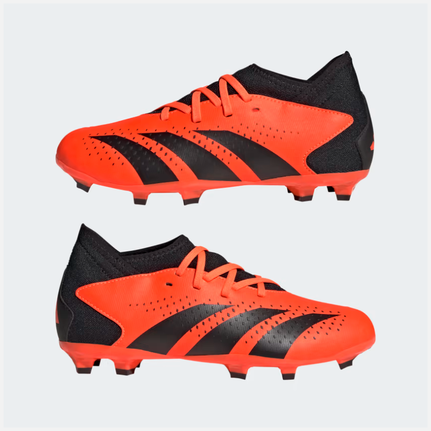 Adidas Predator Accuracy.3 Firm Ground Kids Unisex Football Shoes (4-7 Years) -Team Solar Orange/Core Black/Core Black