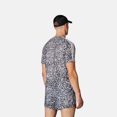 Adidas Own The Run CLIMACOOL 3-Stripes Tee – Dash Grey / Black