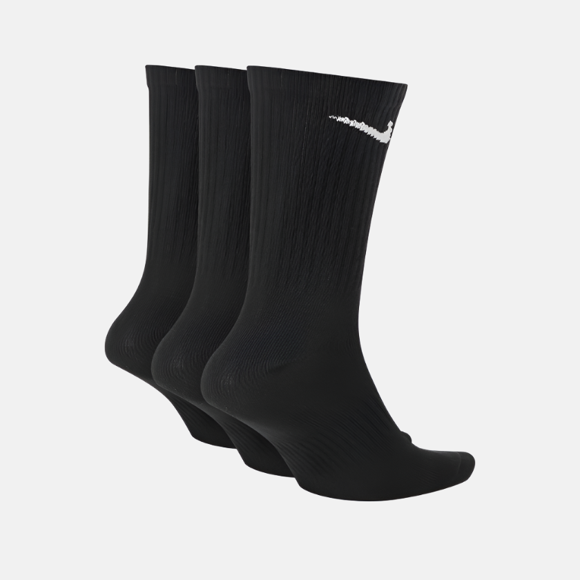Nike Everyday Lightweight Training Crew Socks (3 Pairs) -Black/White