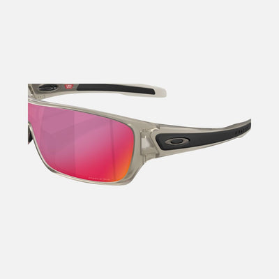 Oakley Sunglass Turbine Rotor prizm road Lenses with matte transparent grey ink Frame
