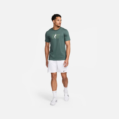NikeCourt Men's Dri-FIT Tennis T-Shirt -Vintage Green