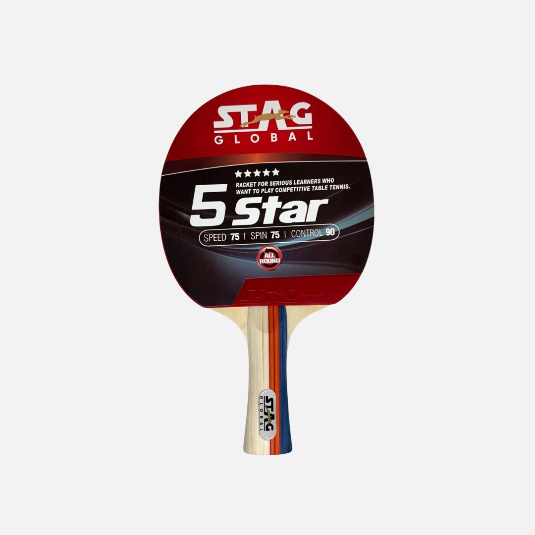 STAG GLOBAL 5 Star Table Tennis (T.T) Racket