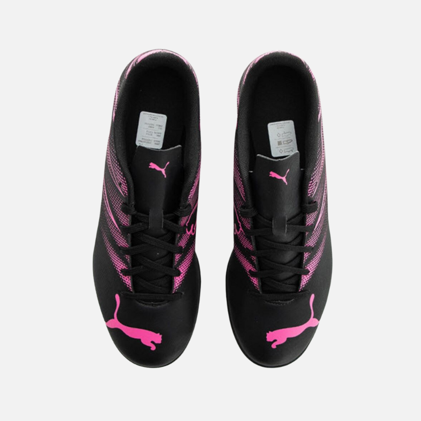 Puma Attacanto TT Soccer Futsal Men's Football Shoes -Black/Poison Pink