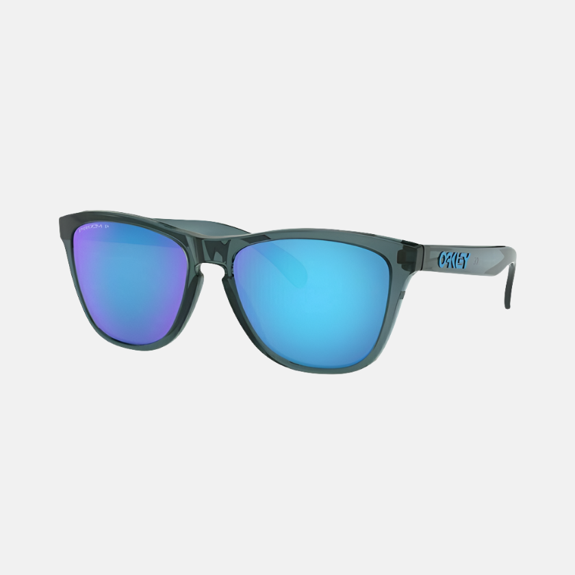 Oakley Frogskins Crystal Black/Prizm Sapphire Polarised Lenses