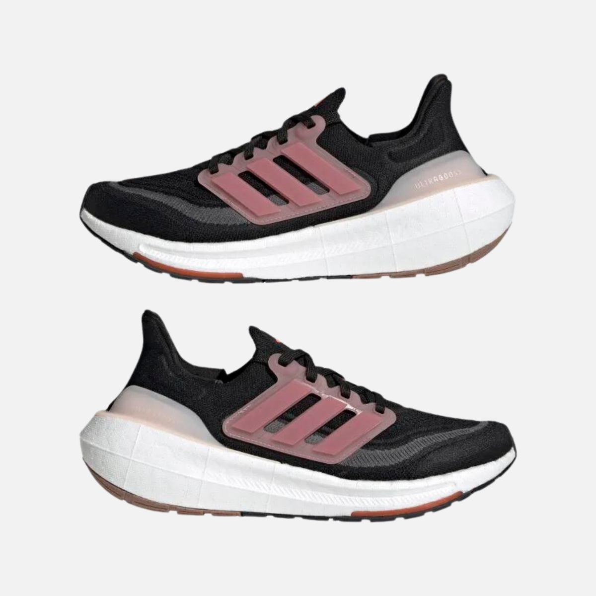 Adidas Ultraboost Light Women running Shoes -Core Black/Pink Strata/Grey Six
