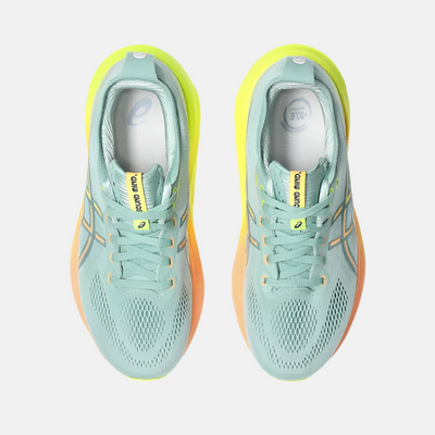 Asics Gel-Kayano 31 Paris Women's Running Shoes -Light Celadon/Safety Yellow