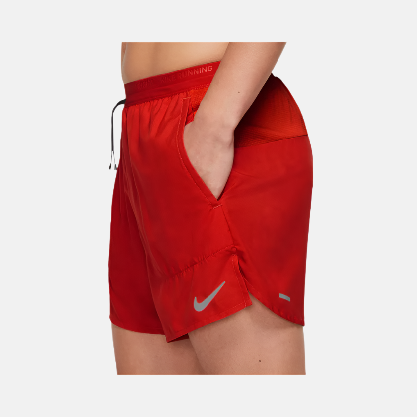 Nike Dri-FIT Stride 13cm (approx.) Brief-Lined Men's Running Shorts -Red