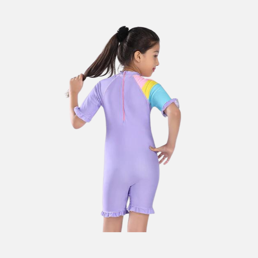 Airavat Unicorn Kids Girl Swimming Costume (2-16Year) -Purple