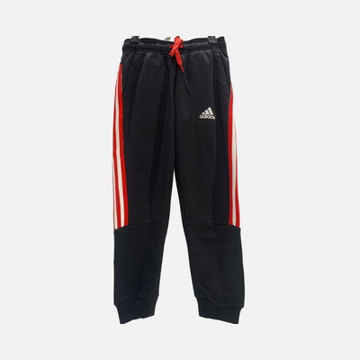 Adidas 3 Stripes Fleece Kids Boy Pant (7-16 Years) -Black