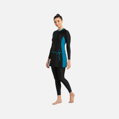 Speedo Adult Female 2Pc Full Body Suit - Black/Nordic Teal